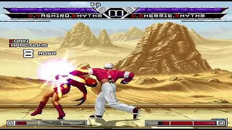 KOF MUGEN D.Yashiro.Rhythm VS D.Shermie.Rhythm