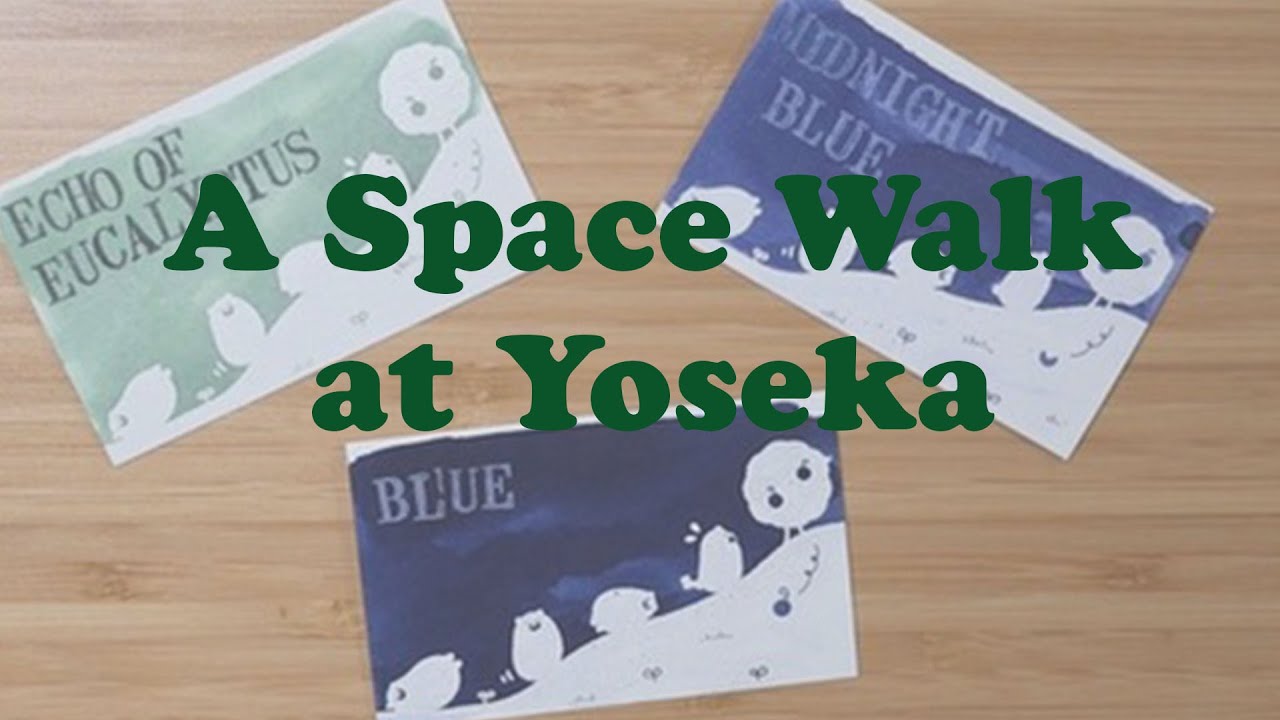 A Space Walk at Yoseka - unboxing, ink swatch & Hobonichi documenting