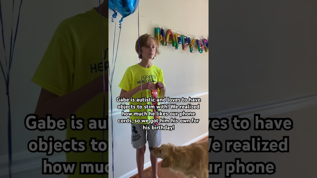 Birthday presents when you have an autistic child! Stimming items are the best! #autism #nonverbal