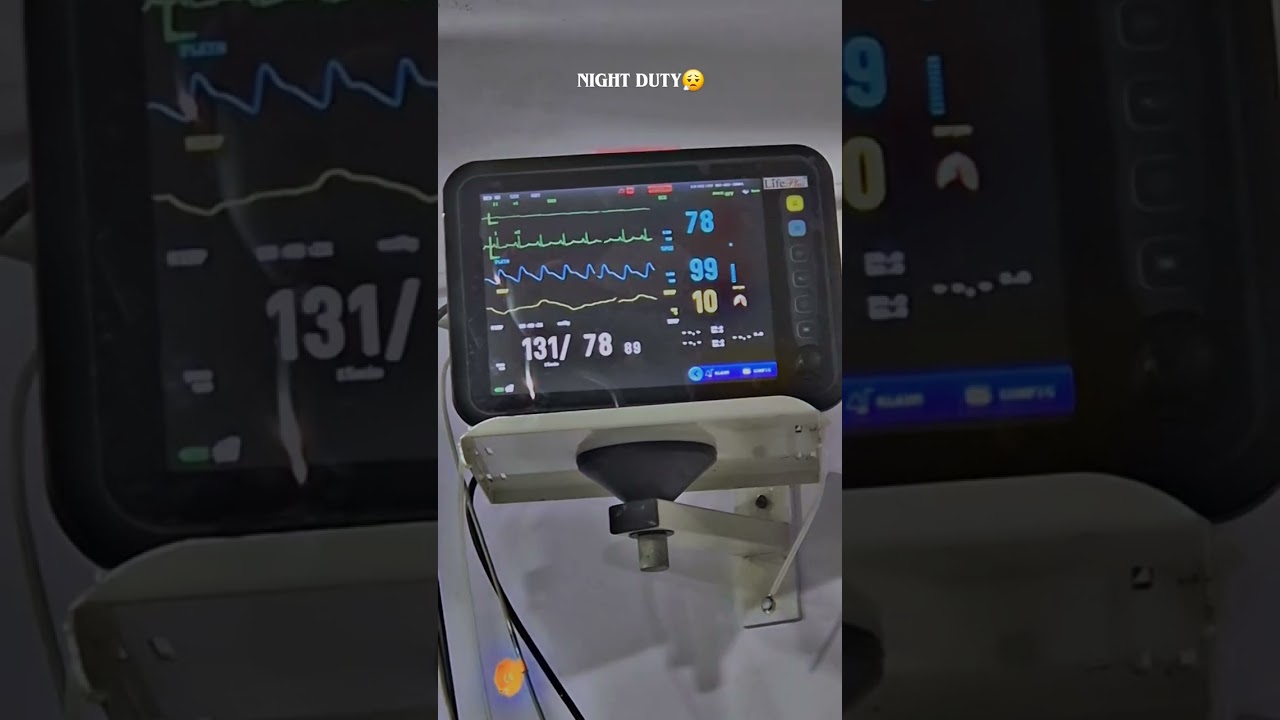 On hospital duty night shift 