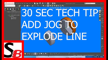 Solidworks 30 Sec Tech Tip  - Add Jog To Explode Line