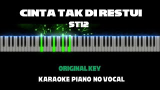 Cinta Tak Di Restui  St12  Karaoke Akustik Piano  Original Key  By Othista