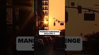 The first Manhattanhenge of 2023 happened Monday evening.   #manhattanhenge #sunset #abc7ny #nyc