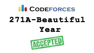 Famous Codeforces "271A - Beautiful Year" solution( Bangla ) | Cpp language Profile