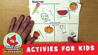 Seasons Activity for Kids | Maple Leaf Learning Playhouse