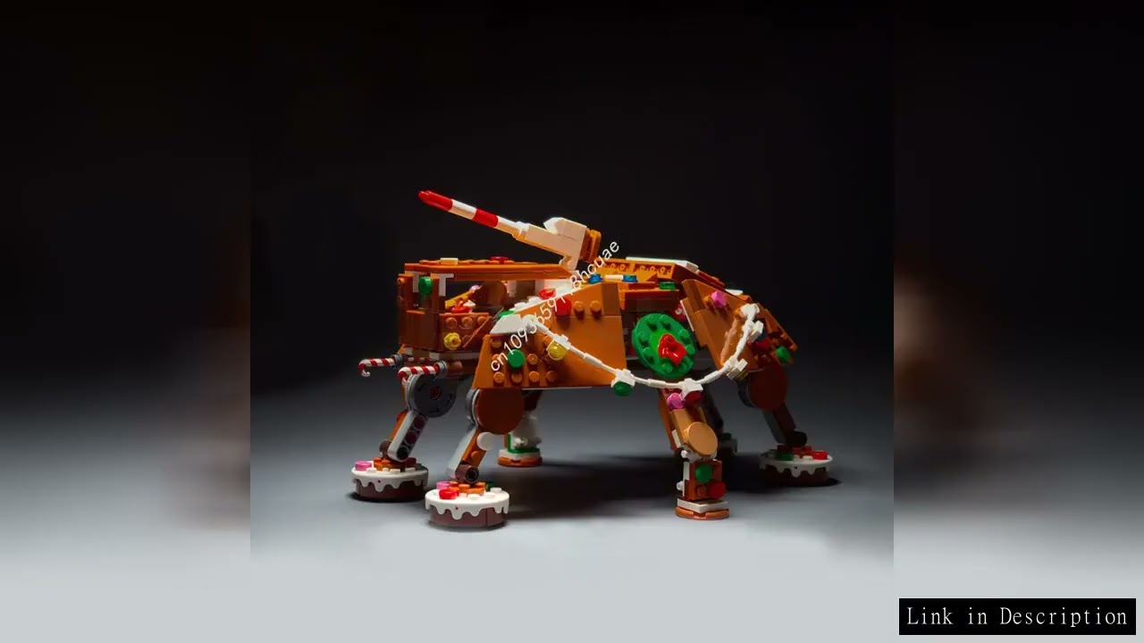 New 487pcs Gingerbread AT-TE Star Battle Model Building Blocks Diy Creative Education Assembly Toys