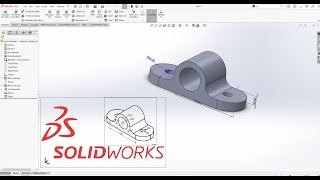 3D drawing tutorial in Solidworks 2022 - in Arabic