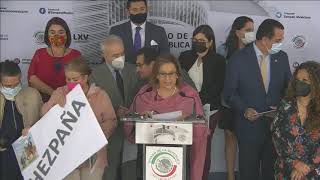 Conferencia de prensa del Grupo Parlamentario de Morena, del 7 de septiembre de 2021.