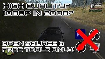 Getting High Quality 1080p Recordings with 2008 Hardware and 2008 Free Software.