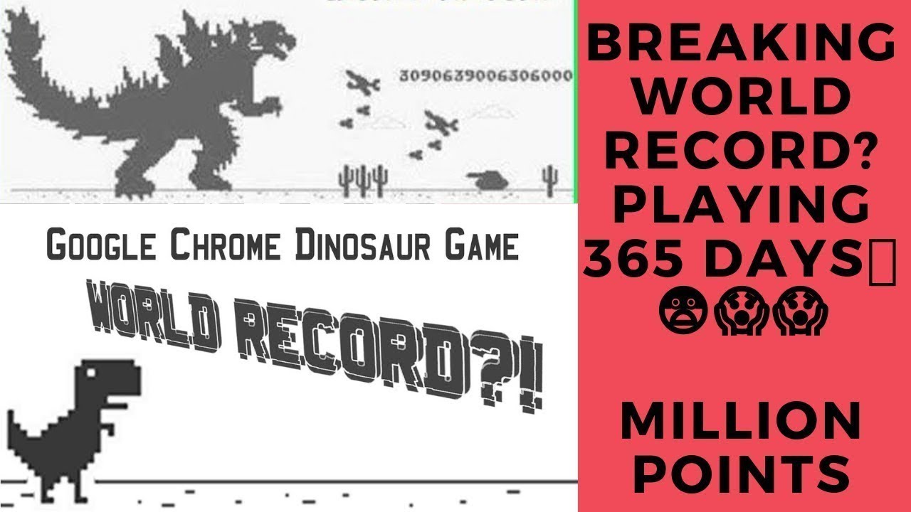 Playing Chrome Dinosaur game, but every like makes it faster FOR 1 YEAR ...