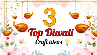 3 Easy &amp; Beautiful Diwali Card Ideas • handmade diwali card making at home • how to make diwali card