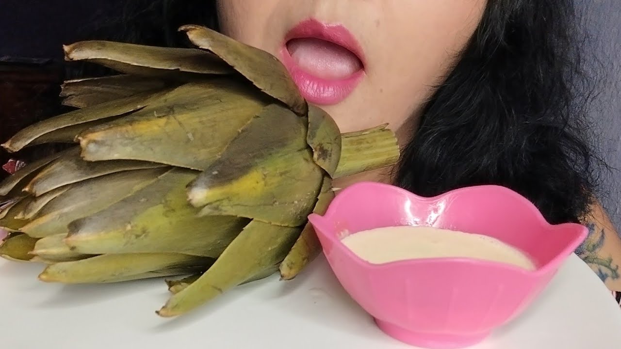 ASMR alcachofa, probando por primera vez