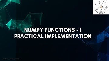 Numpy Functions 1
