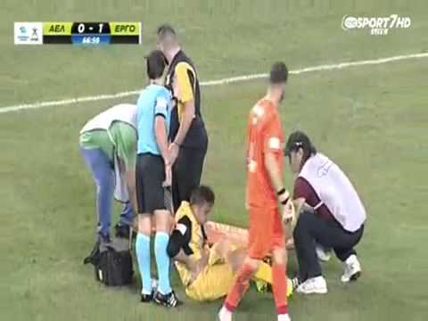 football-very-funny---injured-player-in-greece