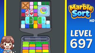 Marble Sort Level 697 Solution Walkthrough