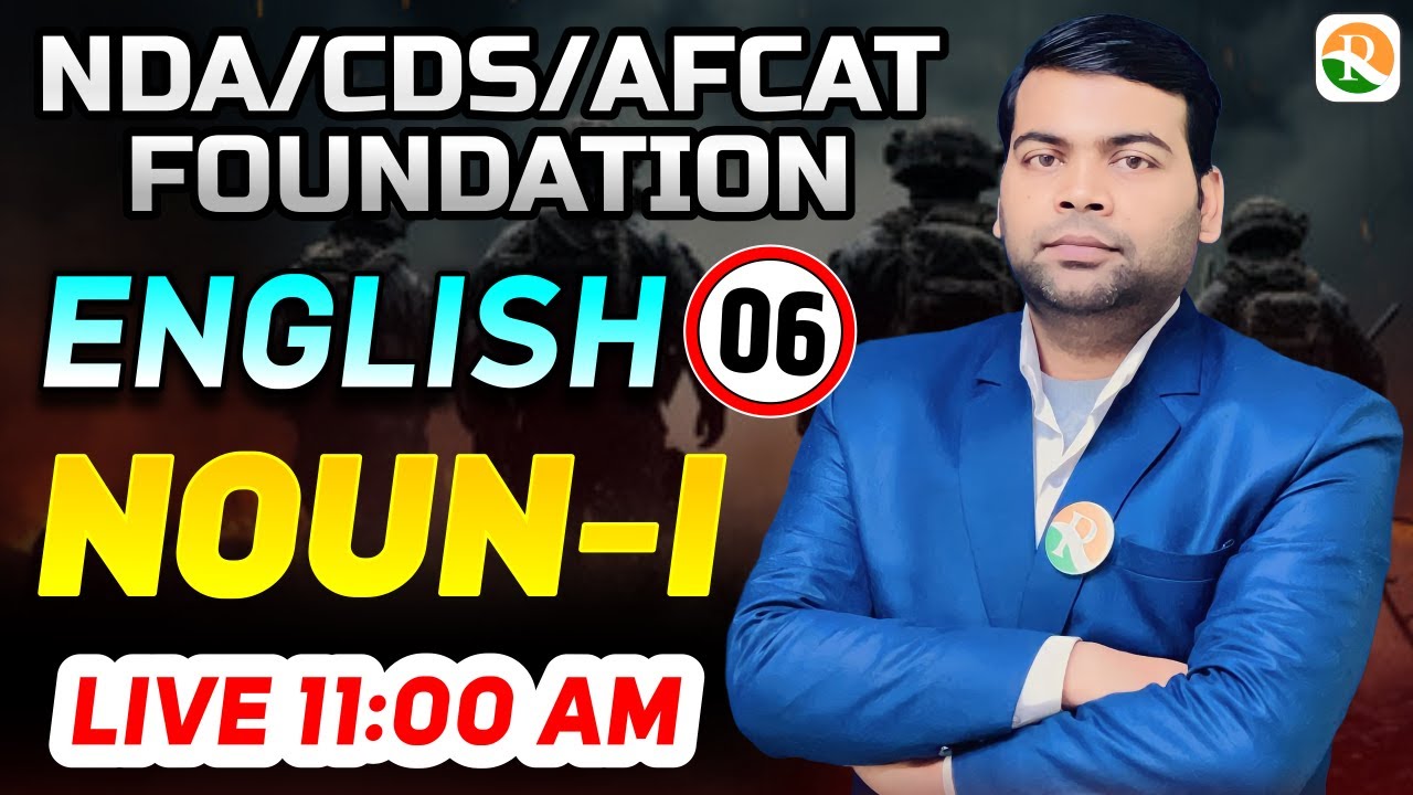 Noun -1 for NDA | NDA online Classes | NDA/CDS/AFCAT English Class 2024 ...