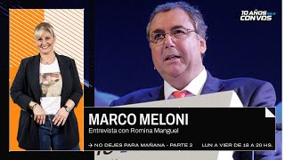 Marco Meloni, vicepresidente de fundación pro tejer industria textil, en "No dejes para mañana"