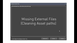 Asset paths cleaning/Missing External Files/3DsMax-2022