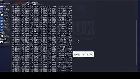 Searching All Areas of the Digital Forensic Image for Deleted Text Using Linux Commands Grep | XXD