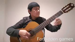 Forbidden Games ( solo guitar arrangement by Bernardo Soler ) #forbiddengame #bernardosoler screenshot 4