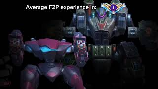 Average F2P experience in Master 1