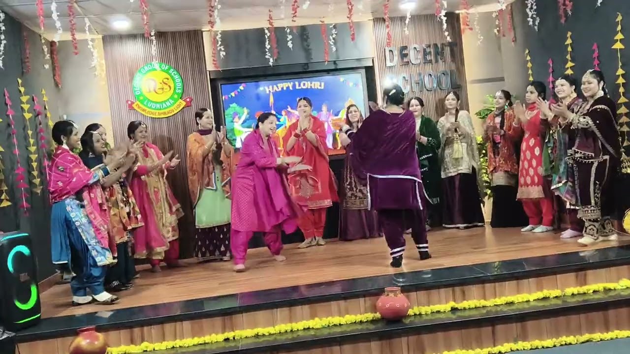 Lohri celebration in school 🏫 gidda YouTube channel 