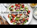 EASY GREEK SALAD RECIPE | plus meal prep ideas &amp; tips!