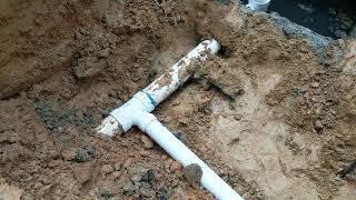 A crazy drain field repair!