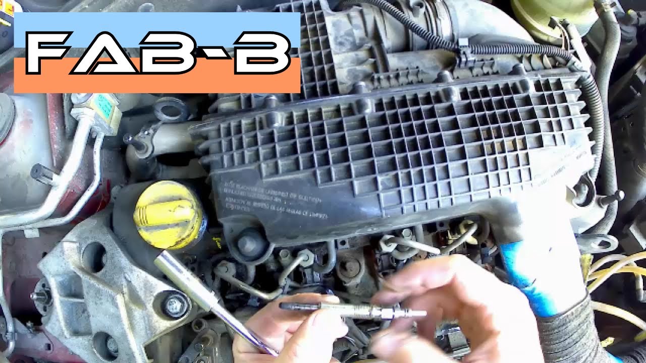 Comment changer les bougies de préchauffage sur Clio II 1,5 dci - YouTube