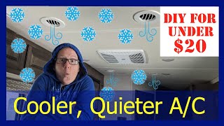 HOW TO KEEP YOUR RV COOL | RV AC Air Flow for Under $20! DIY RV AC Mod for Cooler, Quieter Air Flow.