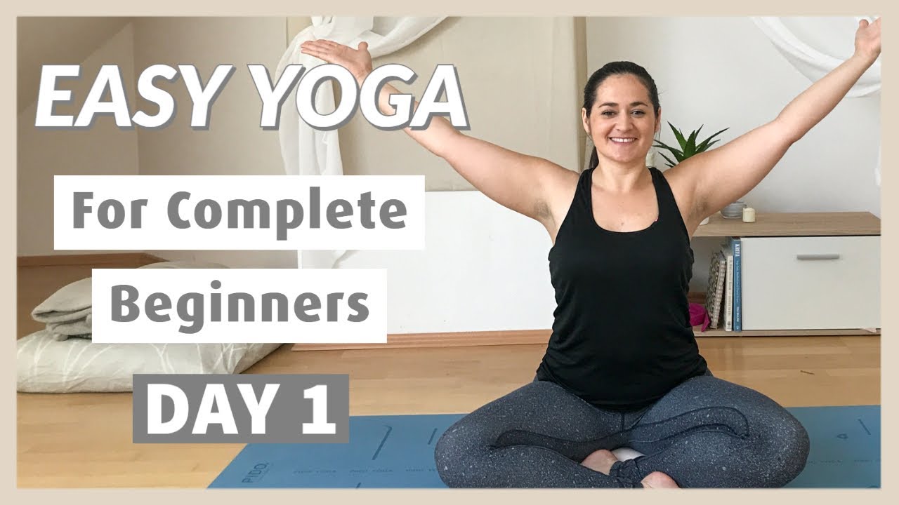 Easy Yoga for Beginners DAY 1 of 30 Days of Yoga for Beginners