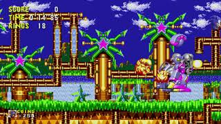 Old Sonic Origins - Palmtree Panic Act 3 Good Future In 20 Seconds Anniversary Mode Sonic
