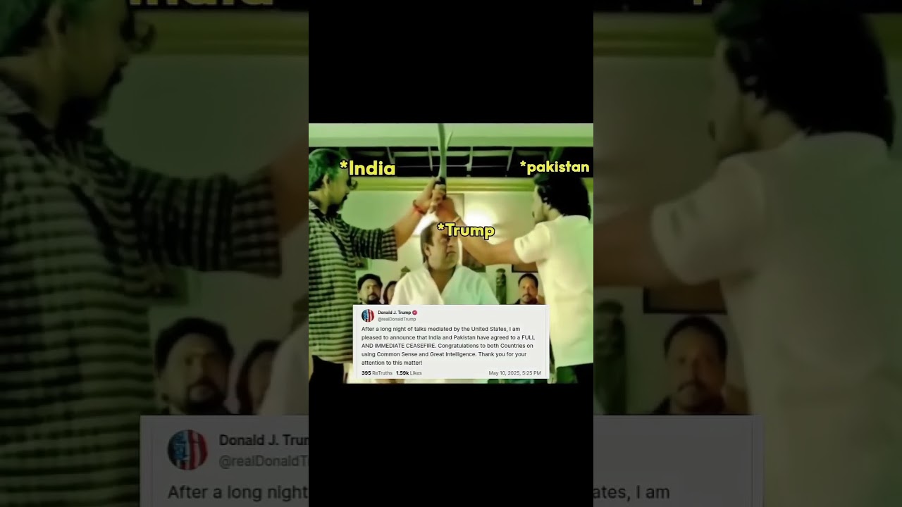 India vs Pakistan war. mediated by Trump ||