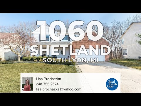 1060 Shetland Drive, South Lyon, MI home video tour