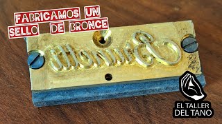 Como hacer un sello de bronce. Te mostramos el paso a paso! #bronze #cnc