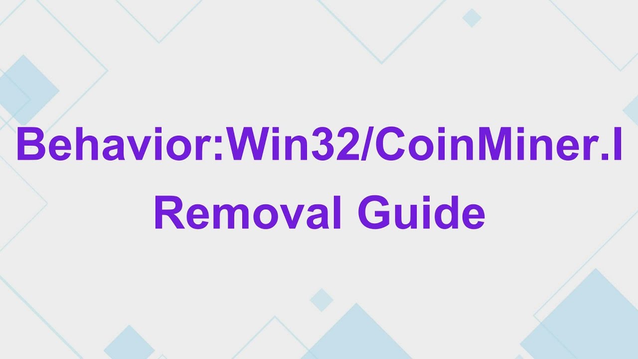 Behavior Win32 CoinMiner I Virus REMOVAL GUIDE YouTube Behavior Win32 CoinMiner I Virus REMOVAL GUIDE YouTube
