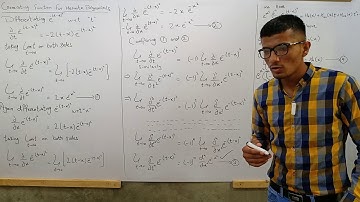 Generating function for hermite polynomial, concept, understanding,easy way to prove generating fu..