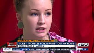Sewage backup in their home forces family to use public restrooms