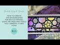 HOW TO CREATE INK BACKGROUNDS FOR DIE CUT FRAMES - USING INK PADS AND TOOLS YOU CURRENTLY OWN.