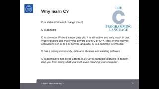 1.4 Why Program in C