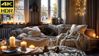 Candlelit Scandinavian Bathroom Ambience – Cozy Hygge Relaxation in 4K HDR screenshot 3