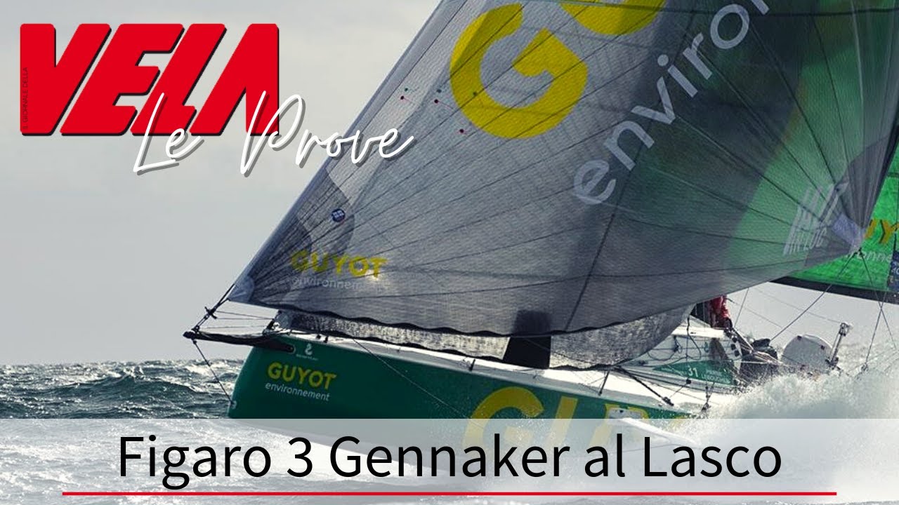 PROVATA. Il Figaro 3 in navigazione di lasco sotto gennaker