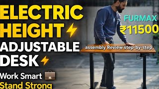 Furmax Electric Height Adjustable Standing Desk  | Sit-Stand Desk #desk #desksetup