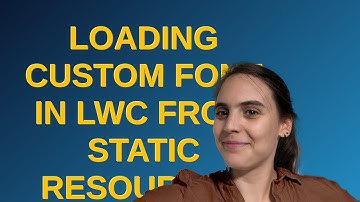 Salesforce: Loading Custom Font In LWC from Static Resources