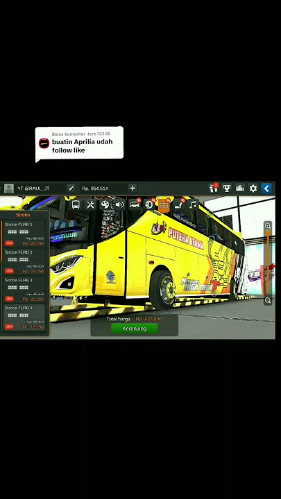 modifikasi bus APRILIA STYLE#bussid#telolet#basuri#modif#apriliastyle#shorts follow juga akun ku
