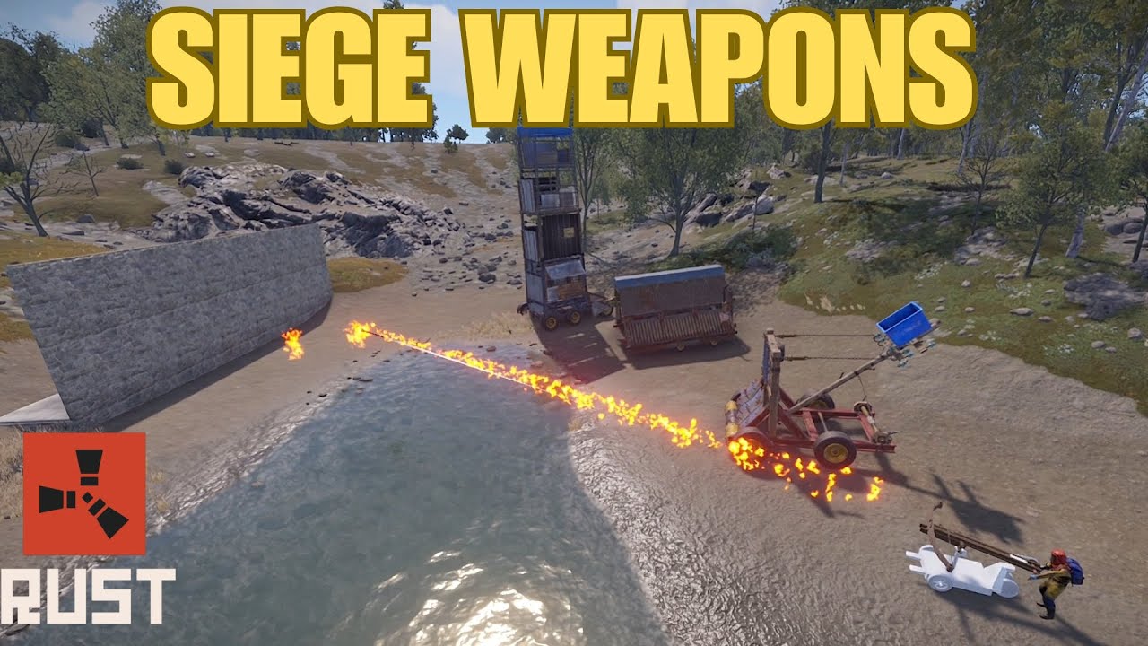 Siege Weapons & Shields - Exciting New Rust Update! 🔥 - YouTube