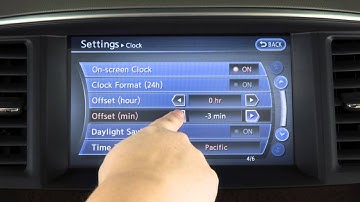 2014 Infiniti QX60 HEV -  Setting the Clock