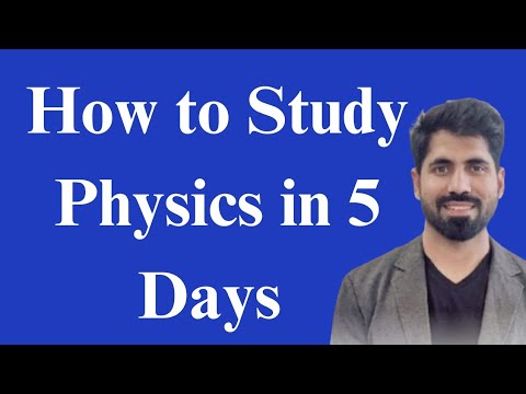 How to study Physics in 5 days || class 12 Physics 2024 - YouTube