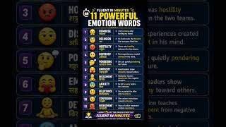 Stop using basic English! Learn these 11 advanced emotion words #viral #creator #trending #foryou