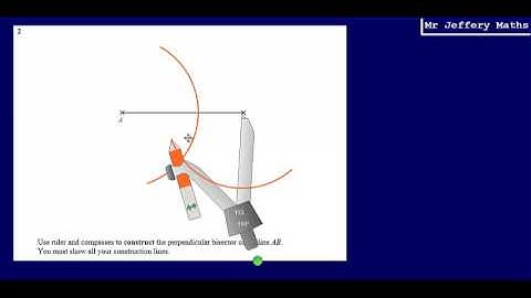 2. Perpendicular Bisector (GCSE Maths - Edexcel Practice Tests Set 3 - 3H)